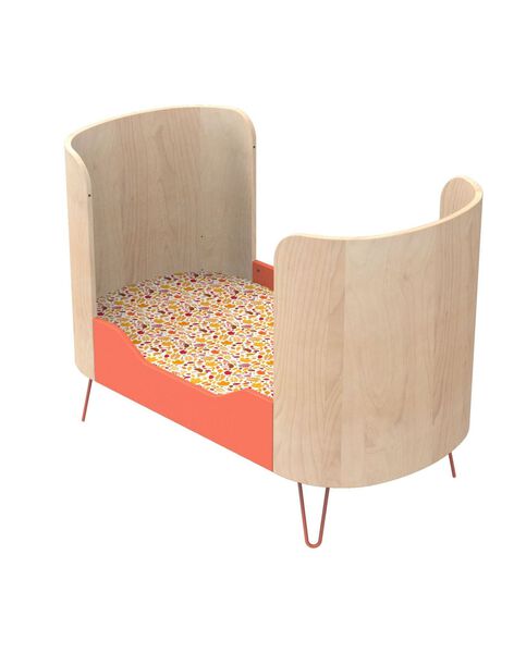 Galopin wood-coral little big bed 140x70cm 